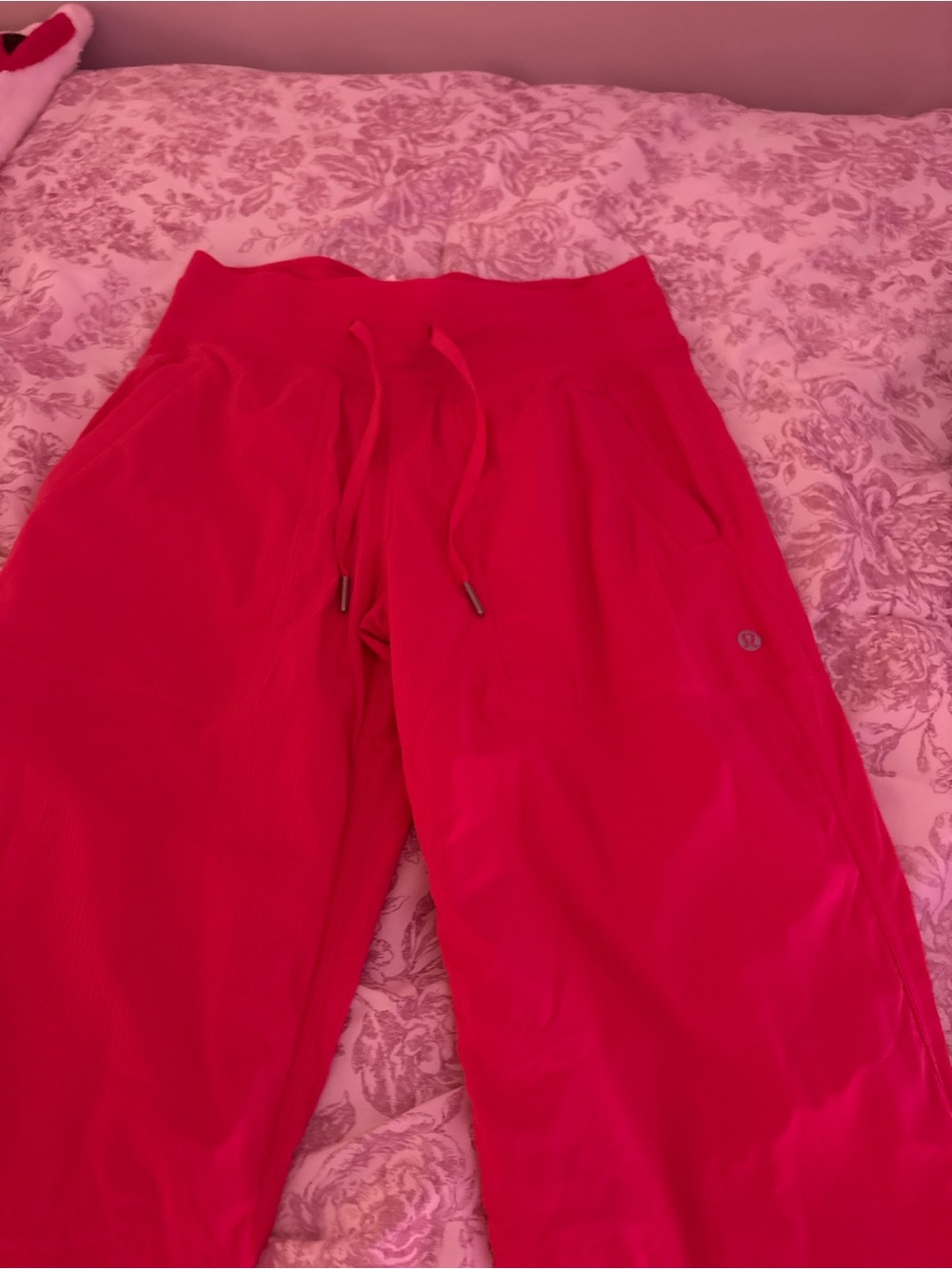 lululemon Bright Red Drawstring Joggers